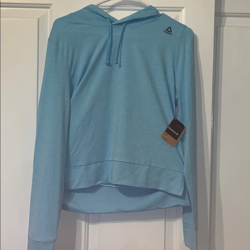 NWT REEBOK HOODIE - SPEARMINT BLUE